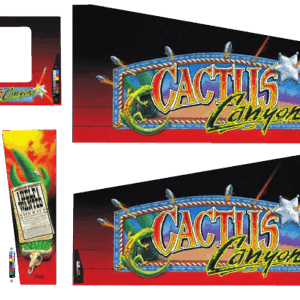 CACTUS CANYON CABINET DECALS