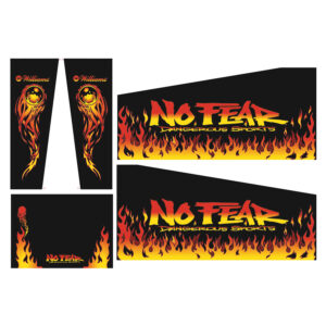 No Fear cabinet decals
