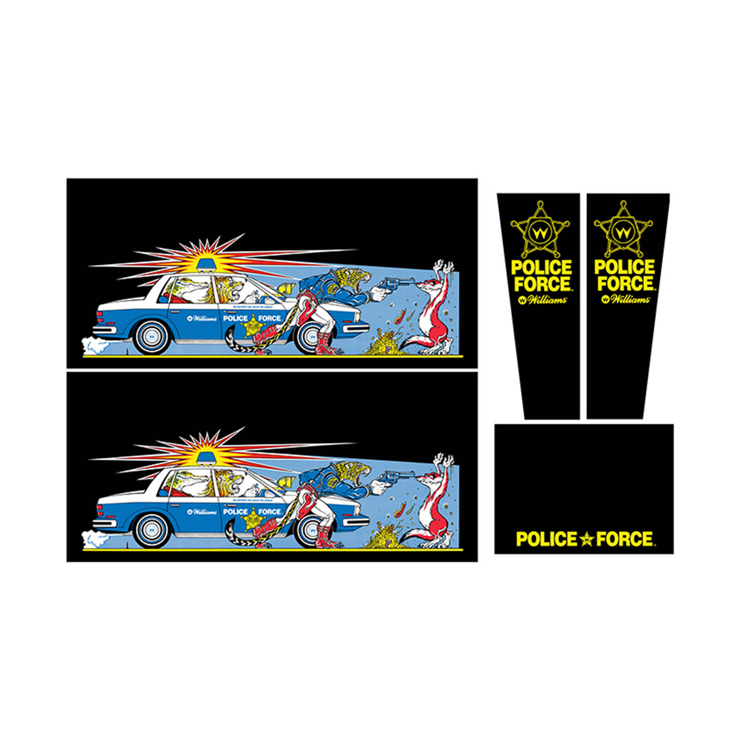 Police Force cabinet decals