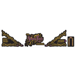 Addams Family gold apron decals