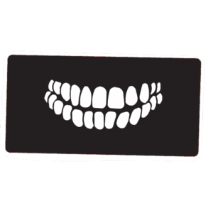 Terminator 2 teeth decal