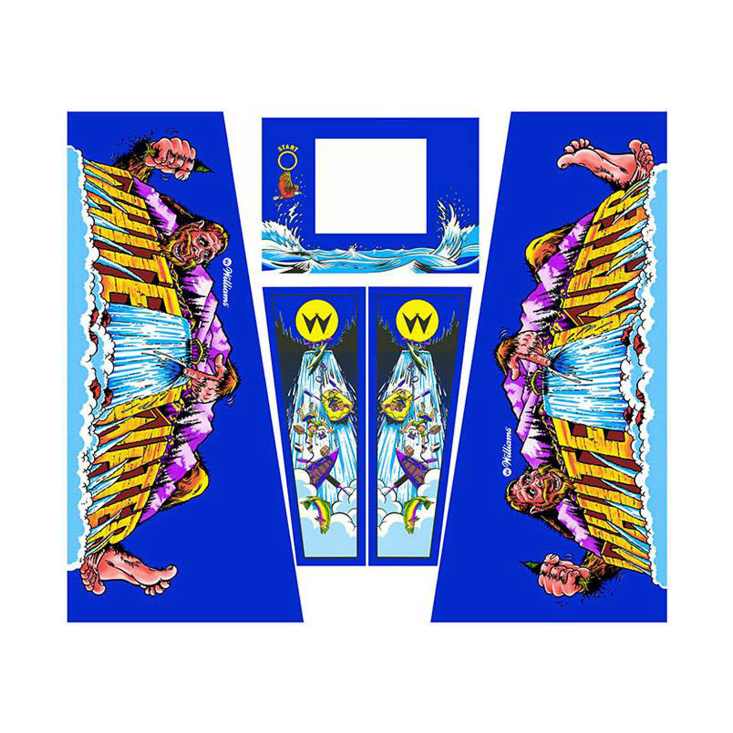 WHITE WATER CABINET DECALS