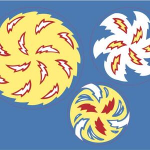 Whirlwind spinning decal set