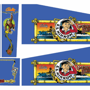 Gilligan's Island cabinet decals