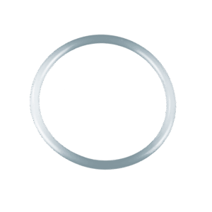 Silicone rubber ring 2-1/2" CLEAR WHITE