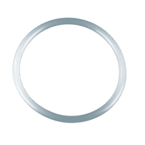 Silicone rubber ring 3" CLEAR WHITE