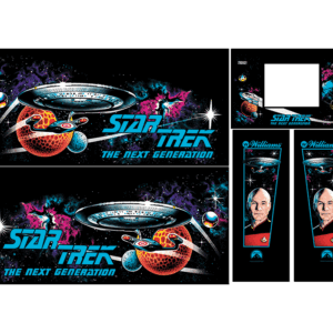 Star Trek Generation the Next Generation cabinet decals