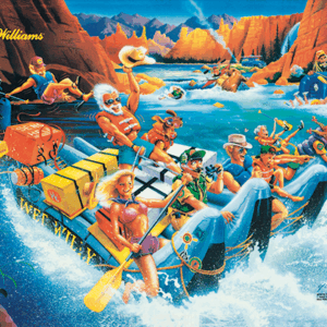 White Water acrylic backglass