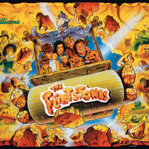 The Flintstones acrylic backglass