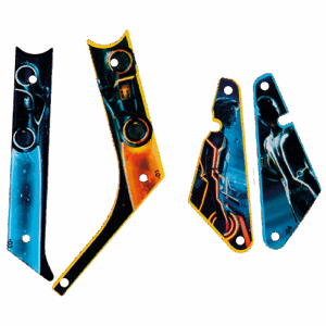 Tron slingshot/lane plastics