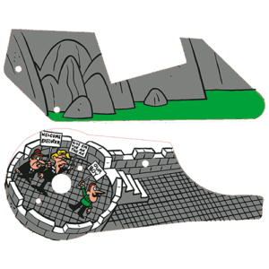 Rocky and Bullwinkle plastics 830-5445-11-17