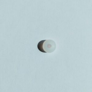 Silicone rubber ring 3/8 OD CLEAR WHITE