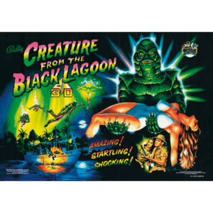 Creature from the Black Lagoon acrylic backglass
