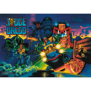 Judge Dredd acrylic backglass