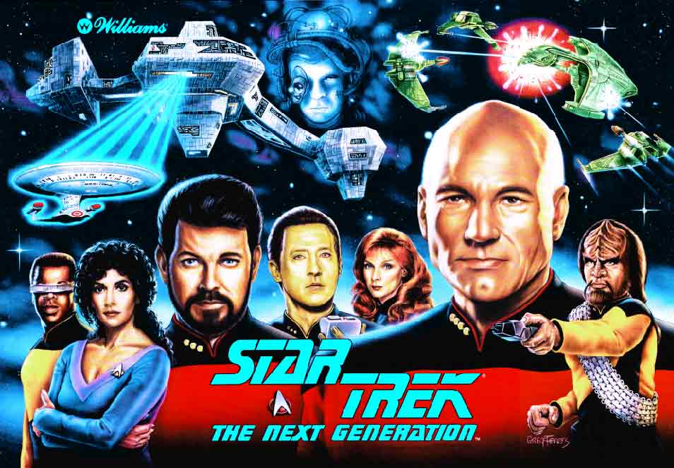 Star Trek the next generation acrylic backglass