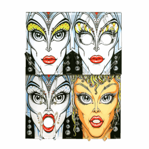 Bride of Pinbot 4-Face set